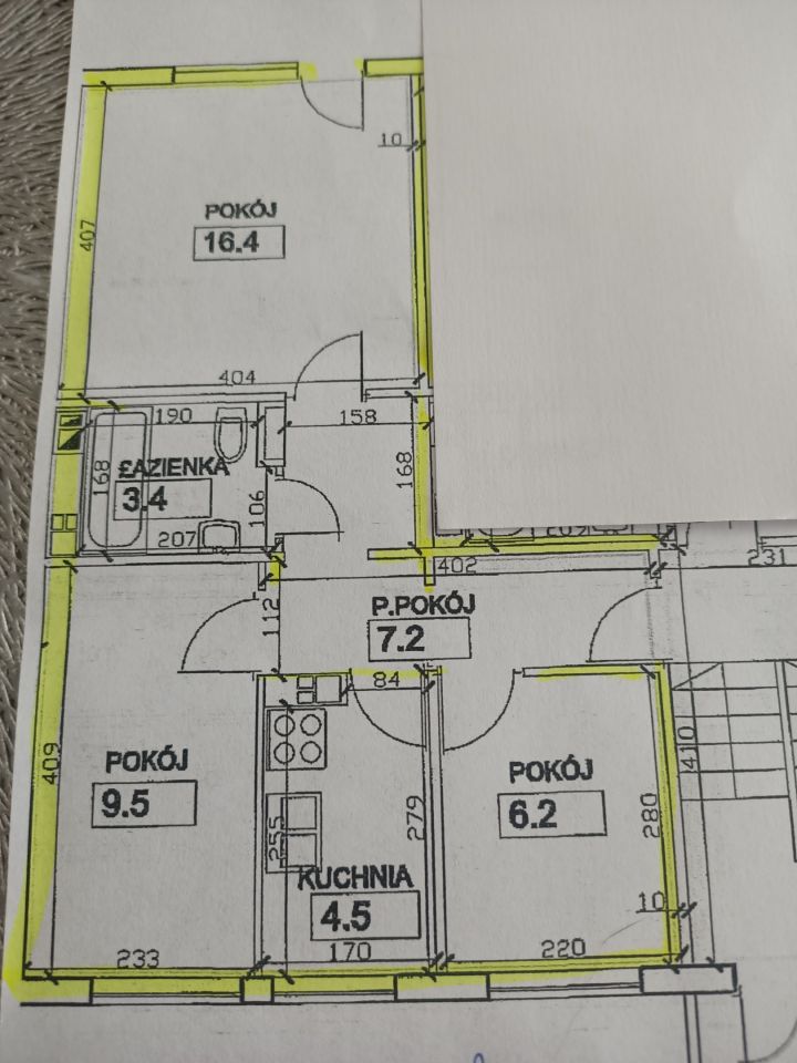 Mieszkanie 3-pokojowe Kraków Mistrzejowice, os. Tysiąclecia. Zdjęcie 1