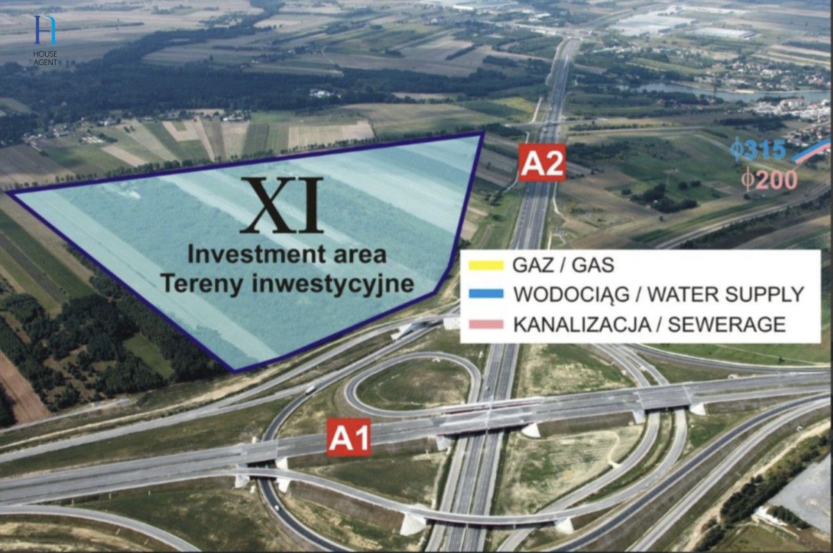 Działka inwestycyjna Stryków. Zdjęcie 5