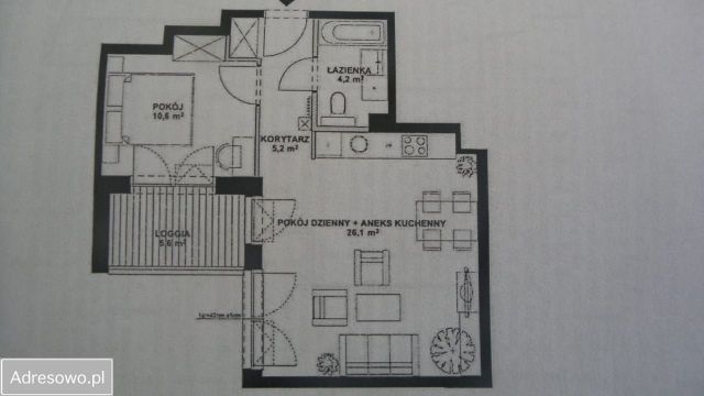 Mieszkanie 2-pokojowe Sopot, ul. Stefana Okrzei. Zdjęcie 1