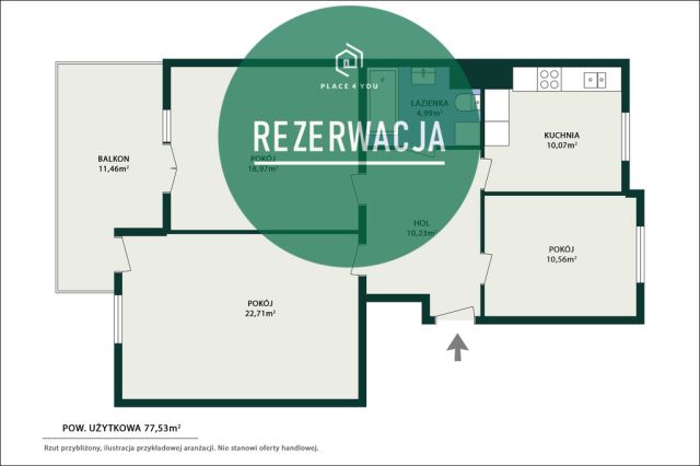 Mieszkanie 3-pokojowe Marki, ul. Duża. Zdjęcie 45