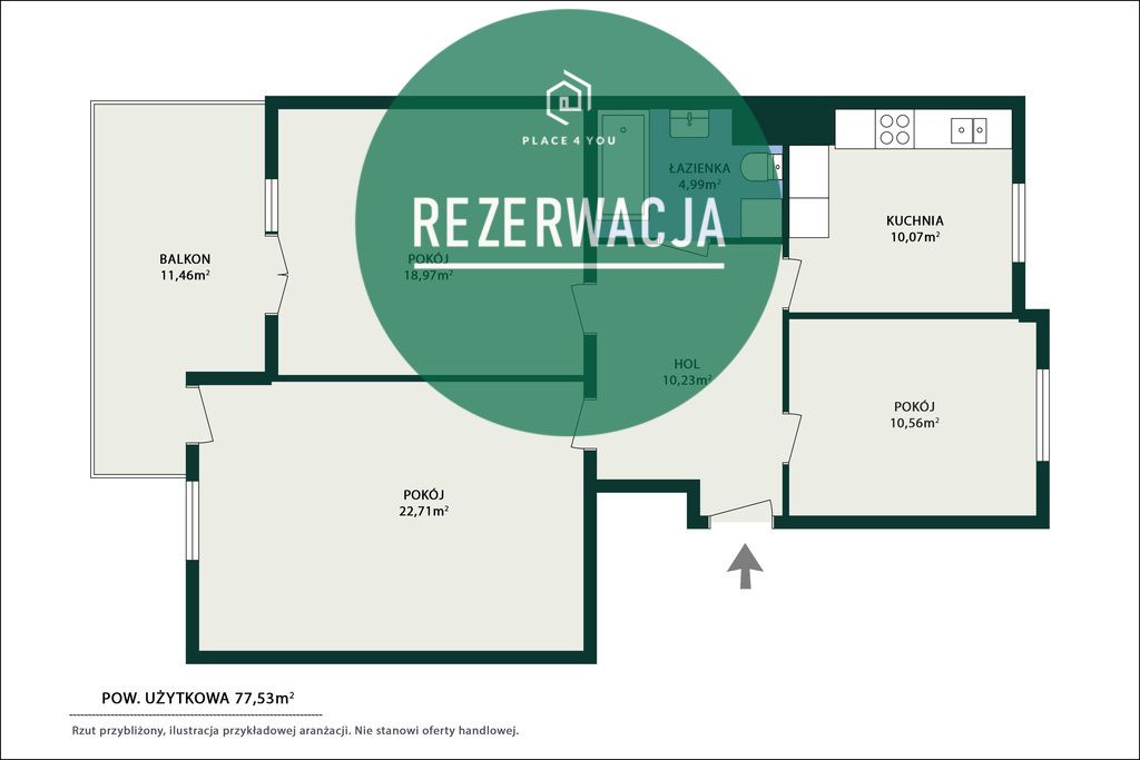 Mieszkanie 3-pokojowe Marki, ul. Duża. Zdjęcie 45