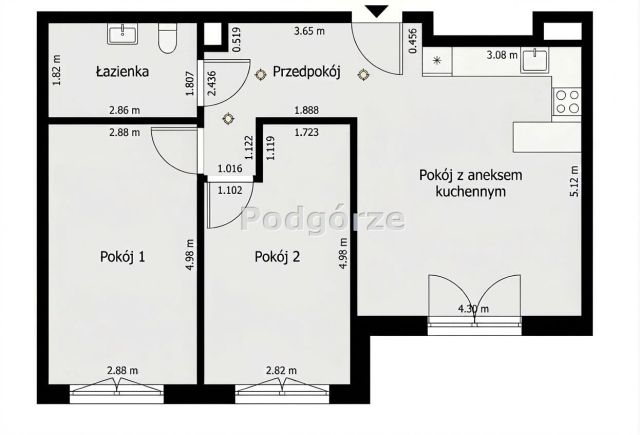 Mieszkanie 3-pokojowe Kraków Nowa Huta, os. Piastów. Zdjęcie 4