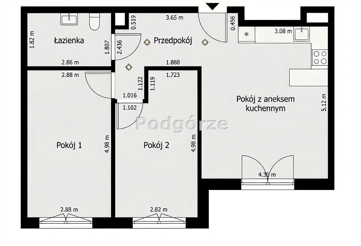 Mieszkanie 3-pokojowe Kraków Nowa Huta, os. Piastów. Zdjęcie 4