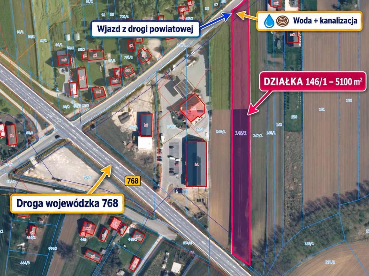 Działka inwestycyjna Sokołowice. Zdjęcie 2