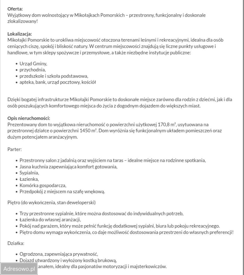 dom wolnostojący, 5 pokoi Mikołajki Pomorskie, ul. Spacerowa. Zdjęcie 2