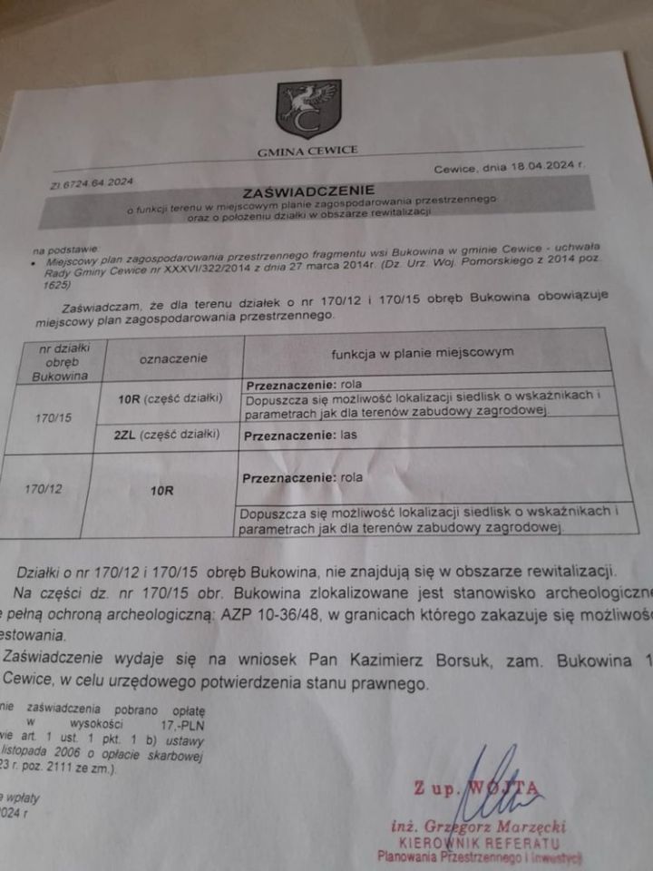 Działka budowlana Bukowina. Zdjęcie 7