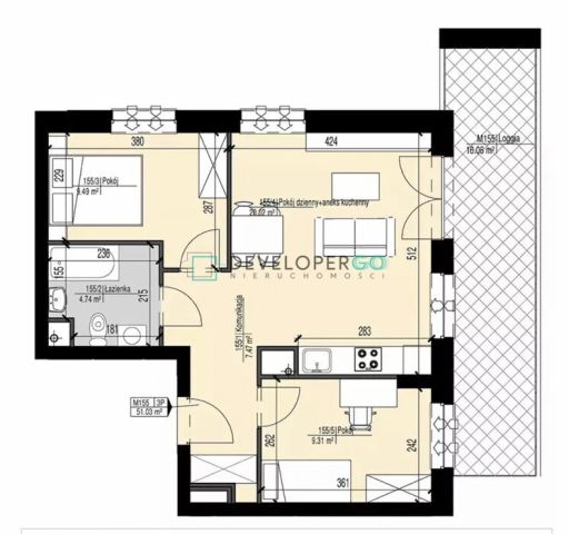 Mieszkanie 3-pokojowe Białystok Bojary, ul. Józefa Ignacego Kraszewskiego. Zdjęcie 21