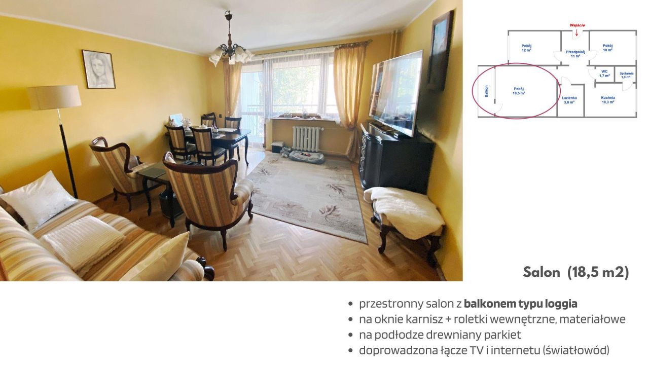 Mieszkanie 3-pokojowe Toruń Jakubskie Przedmieście, ul. Konopackich. Zdjęcie 5