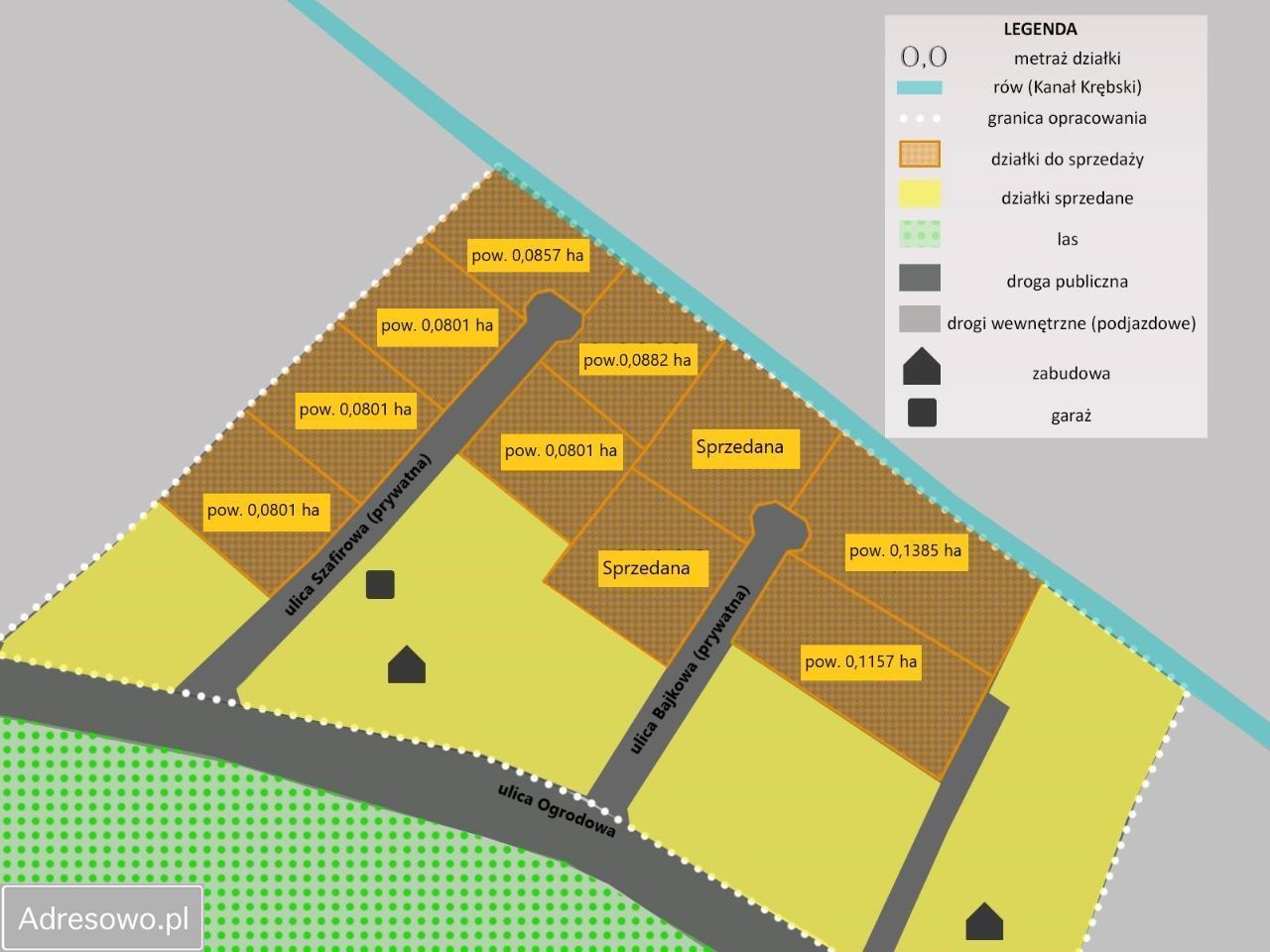 Działka rolno-budowlana Goleniów Zarosty, ul. Szafirowa. Zdjęcie 2