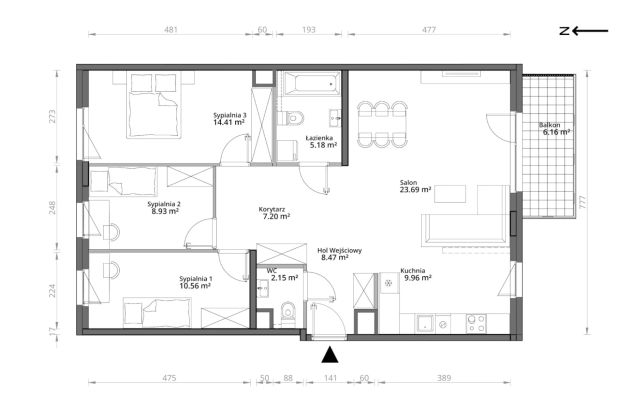 Mieszkanie 4-pokojowe Warszawa Praga-Południe, ul. Podskarbińska. Zdjęcie 11