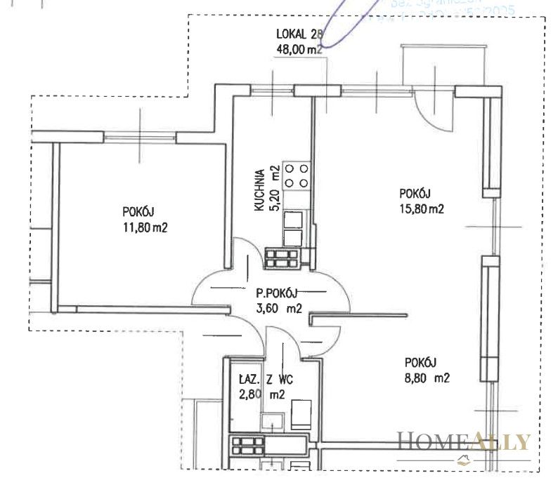 Mieszkanie 3-pokojowe Warszawa Żoliborz, ul. Przasnyska. Zdjęcie 11