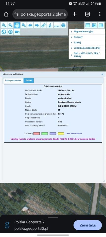 Działka rolna Rudnik nad Sanem, ul. Sandomierska. Zdjęcie 2