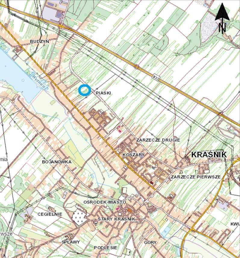 Działka budowlana Kraśnik Piaski. Zdjęcie 3