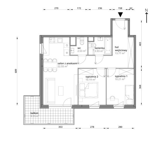 Mieszkanie 3-pokojowe Warszawa Praga-Południe, ul. Podskarbińska. Zdjęcie 7