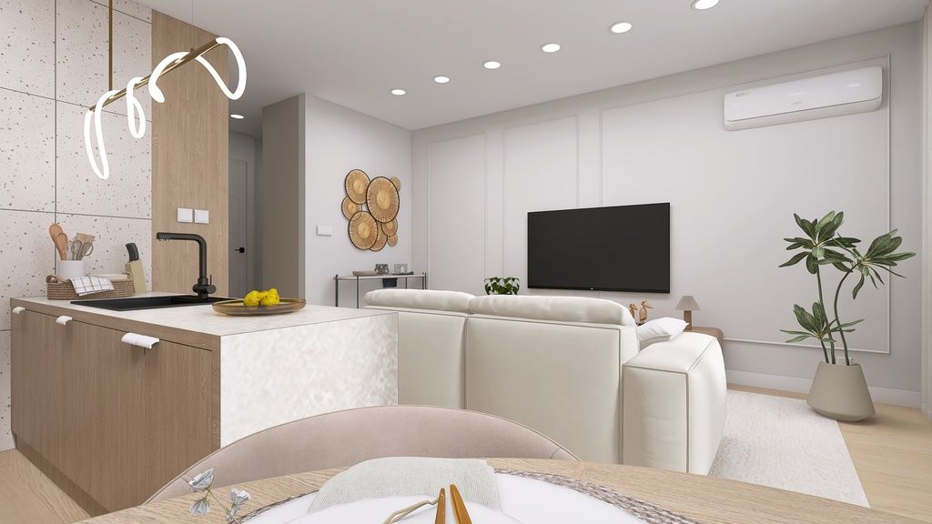 2-bed apartment, 47 m²