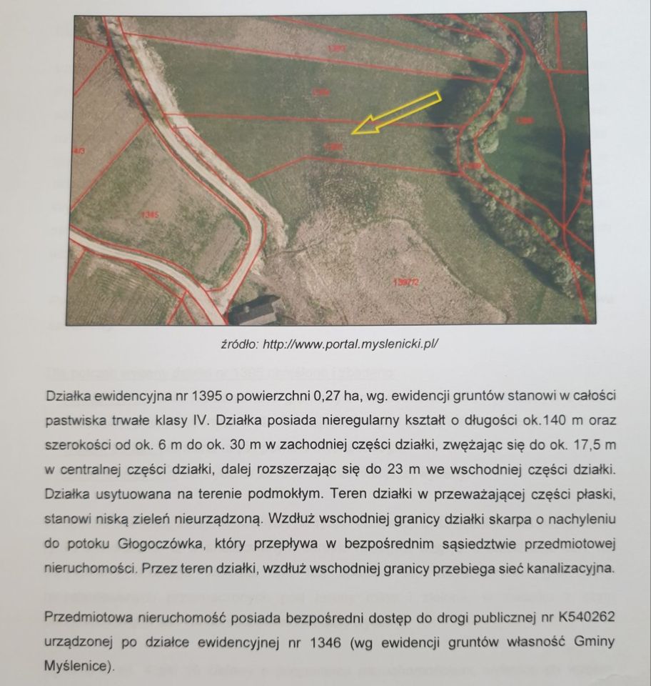 Działka rolna Głogoczów. Zdjęcie 3