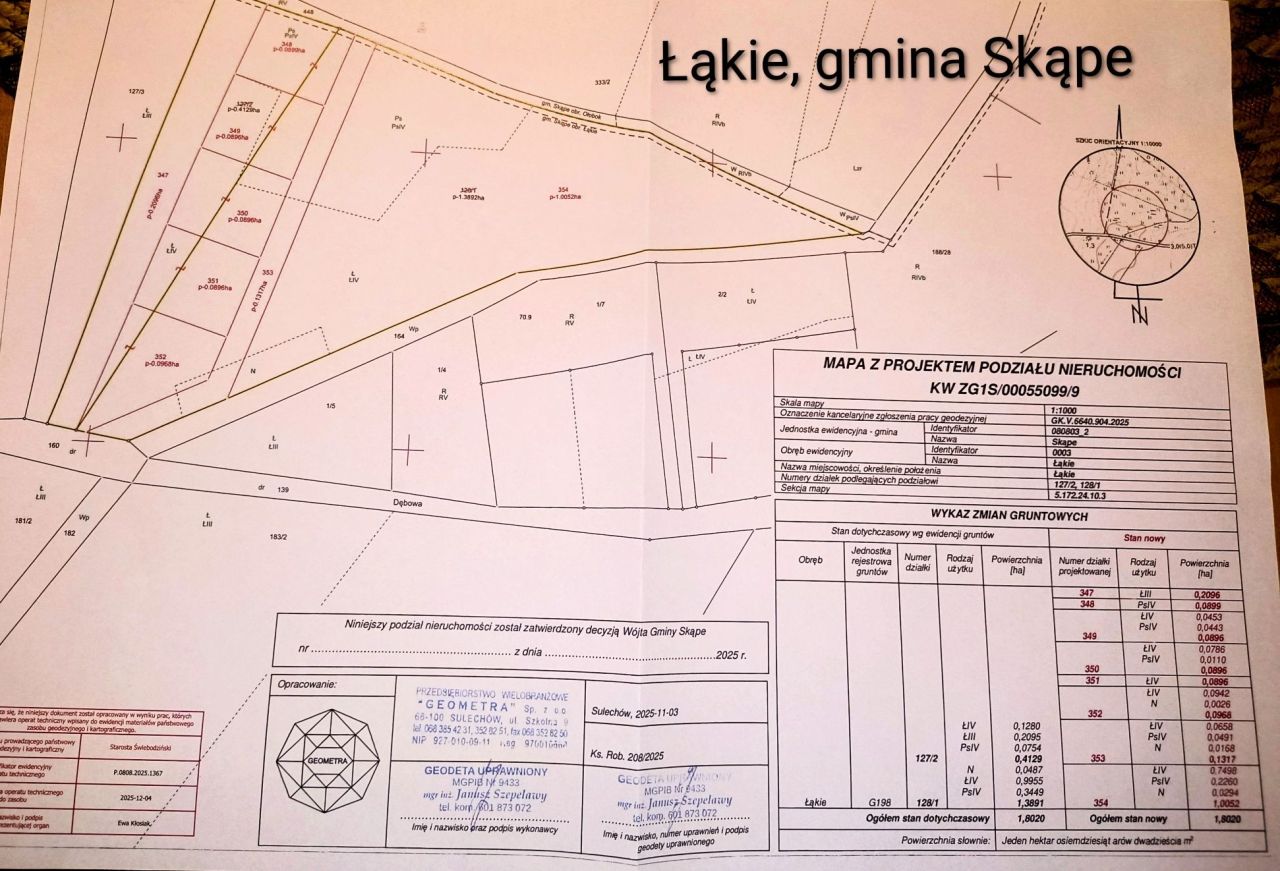 Działka budowlana Łąkie. Zdjęcie 3