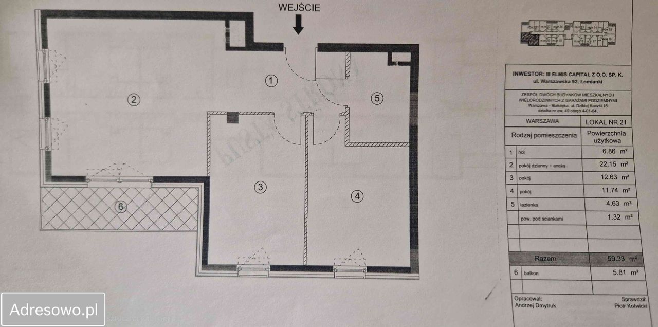 Mieszkanie 3-pokojowe Warszawa Białołęka, ul. Dzikiej Kaczki. Zdjęcie 12