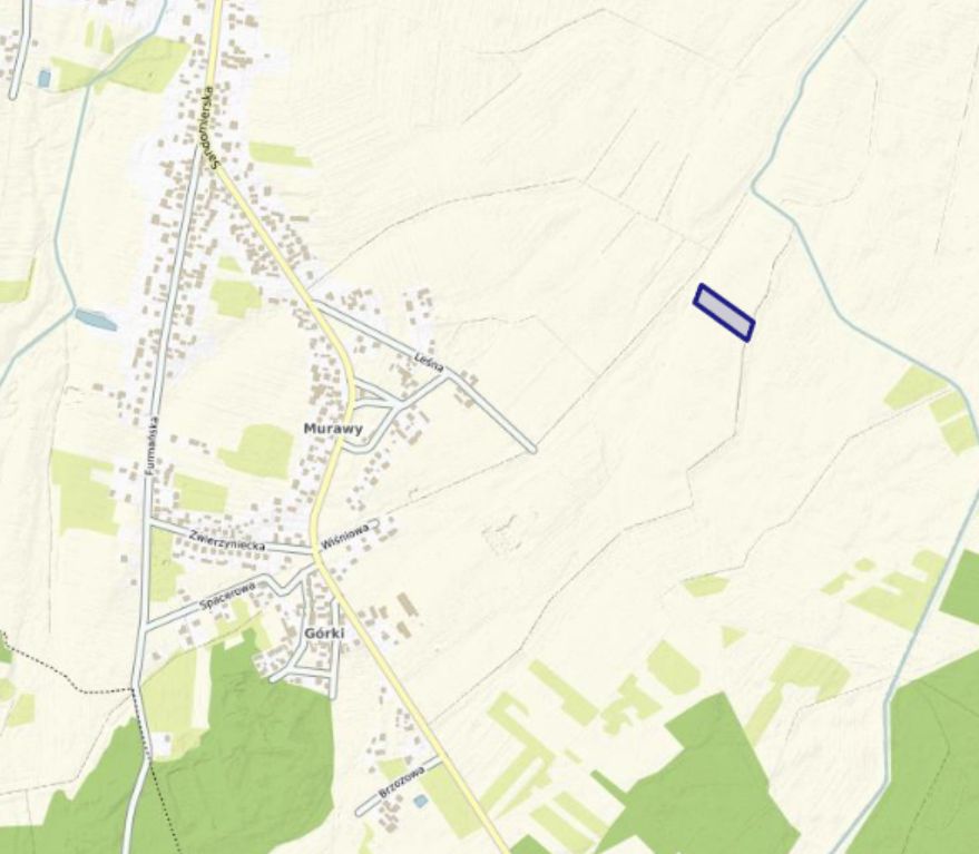 Działka rolna Sokolniki Murawy, ul. Leśna. Zdjęcie 5