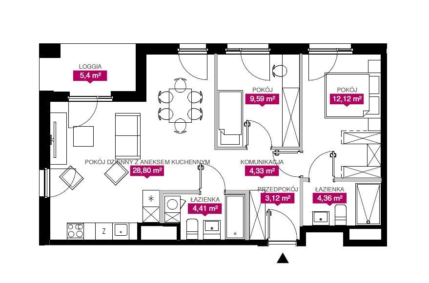 Mieszkanie 3-pokojowe Łódź Górna, ul. Milionowa. Zdjęcie 16