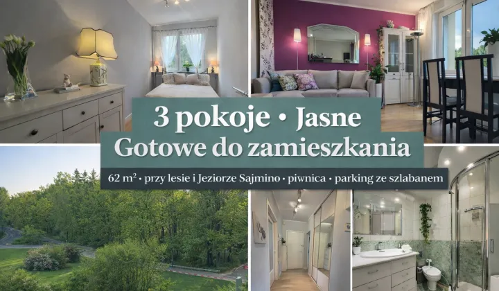 Mieszkanie 3-pokojowe Ostróda, ul. Zawiszy Czarnego