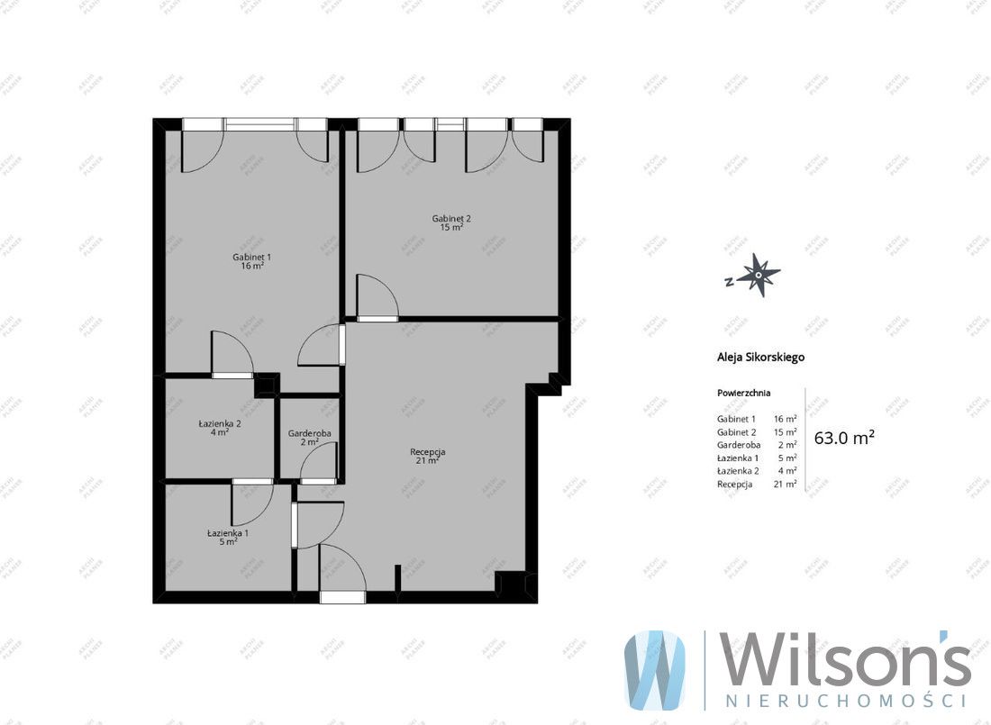 Mieszkanie 3-pokojowe Warszawa Mokotów, al. gen. Władysława Sikorskiego. Zdjęcie 8