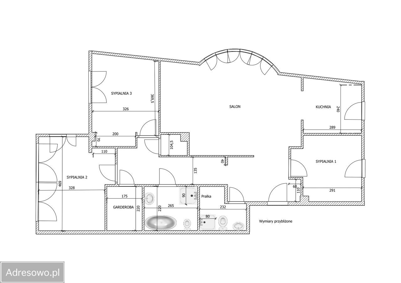 Mieszkanie 4-pokojowe Warszawa Żoliborz, ul. Sady Żoliborskie. Zdjęcie 10