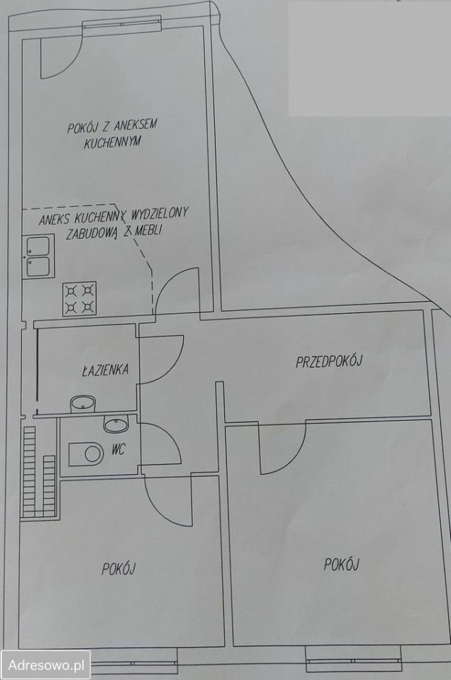 Mieszkanie 3-pokojowe Bydgoszcz Fordon, ul. gen. Leopolda Okulickiego. Zdjęcie 4