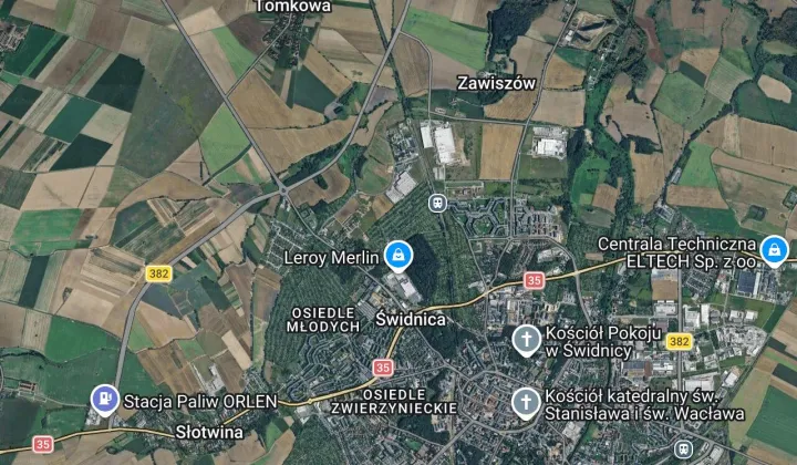 Działka rod Świdnica, ul. Podmiejska