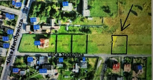 Działka budowlana Radomsko, ul. Spokojna. Zdjęcie 1