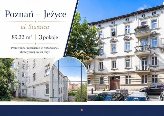 Mieszkanie 3-pokojowe Poznań Jeżyce, ul. Stanisława Staszica. Zdjęcie 1