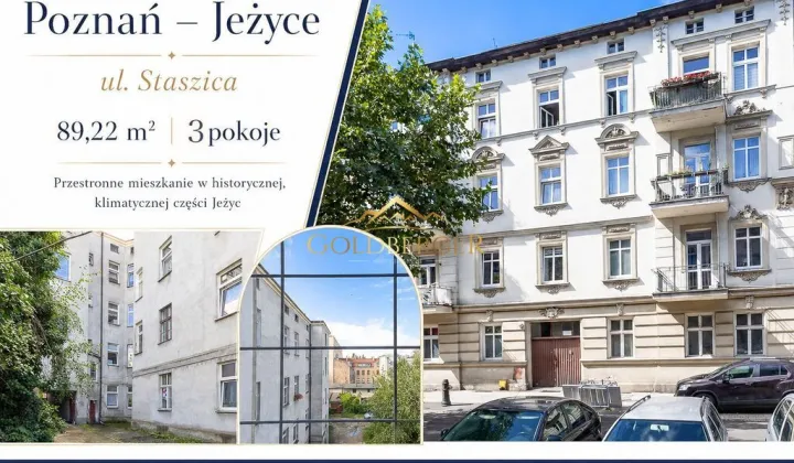 Mieszkanie 3-pokojowe Poznań Jeżyce, ul. Stanisława Staszica