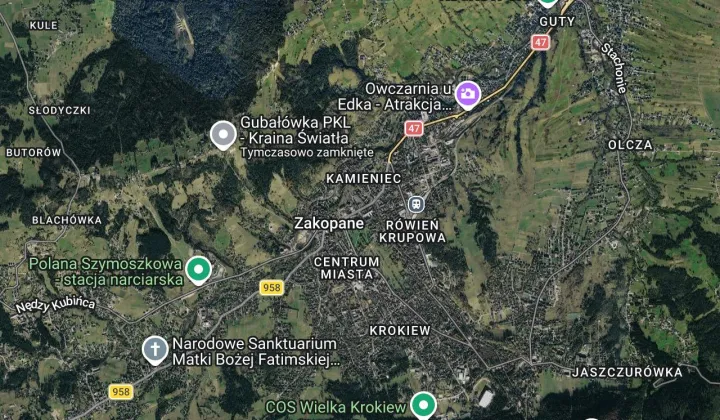 Działka inna Zakopane Kamieniec, ul. Nowotarska