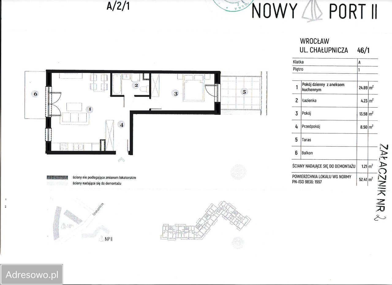Mieszkanie 2-pokojowe Wrocław Psie Pole, ul. Chałupnicza. Zdjęcie 14