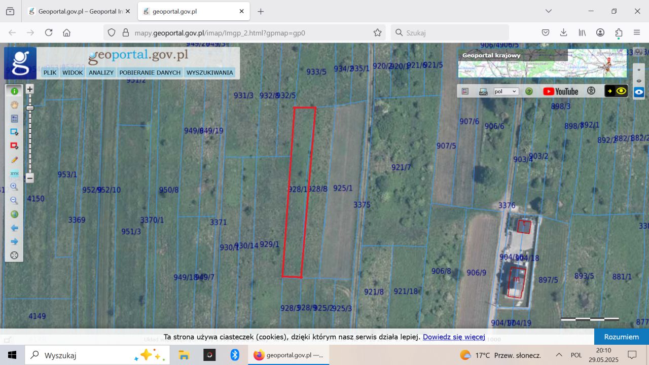 Działka rolna Balin Balin Duży
