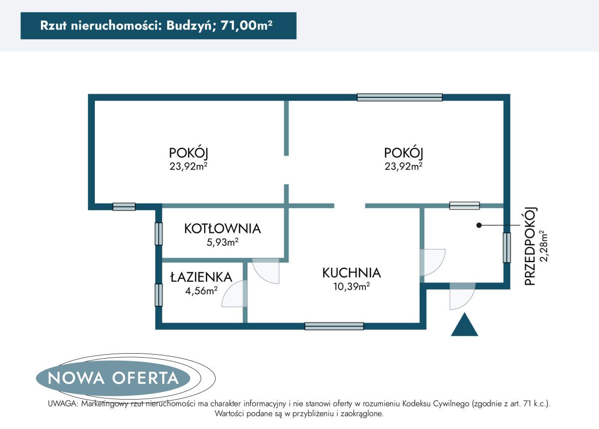 dom wolnostojący, 2 pokoje Budzyń. Zdjęcie 20