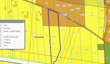 Działka inwestycyjna Komorniki