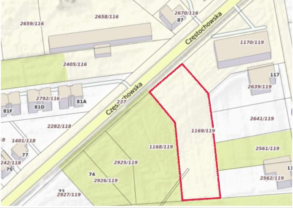 Działka inwestycyjna Lubliniec, ul. Częstochowska. Zdjęcie 4