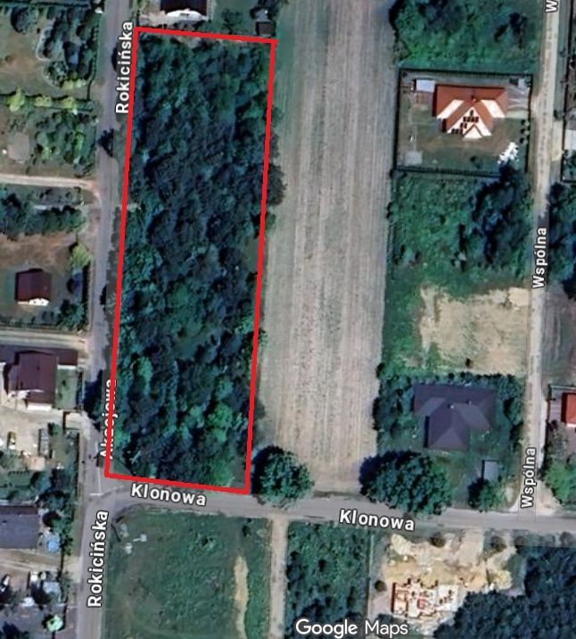 Działka budowlana Nowe Chrusty, ul. Klonowa. Zdjęcie 2