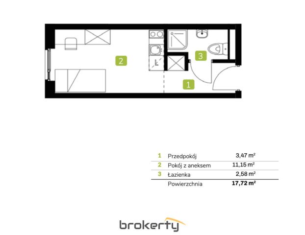 Mieszkanie 1-pokojowe Wrocław Sołtysowice, ul. Sołtysowicka. Zdjęcie 17