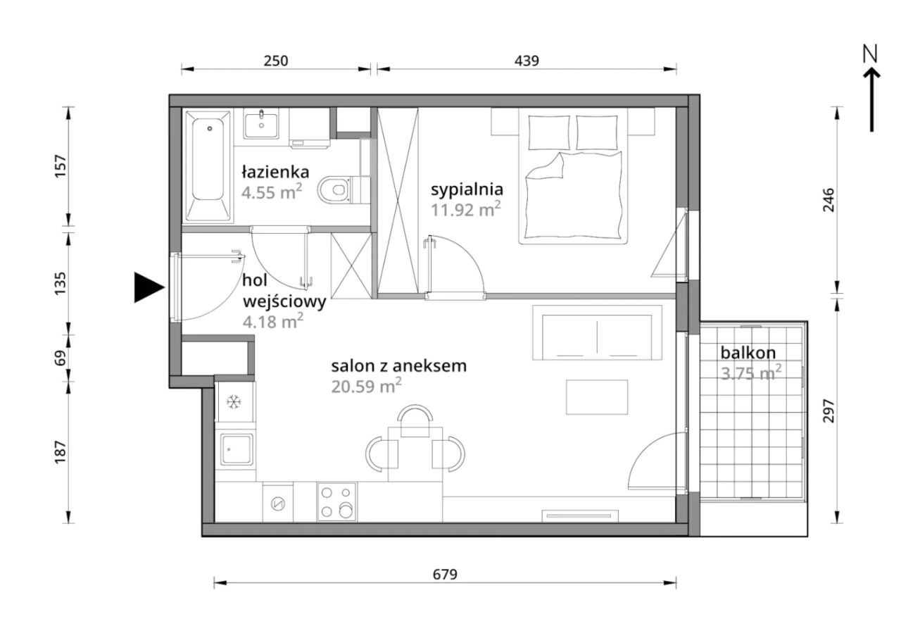 Mieszkanie 2-pokojowe Warszawa Praga-Południe, ul. Podskarbińska. Zdjęcie 7