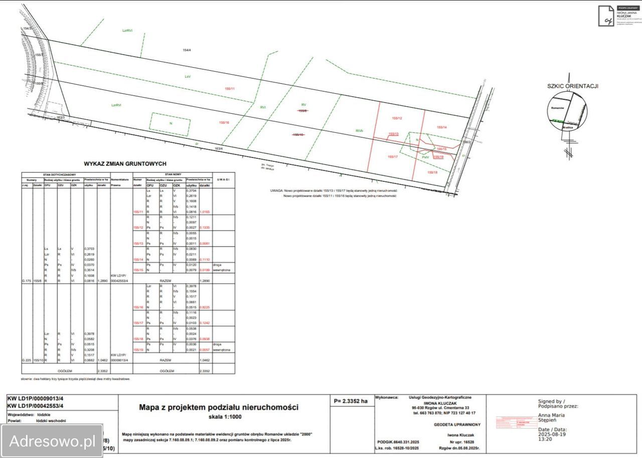 Działka budowlana Romanów. Zdjęcie 6