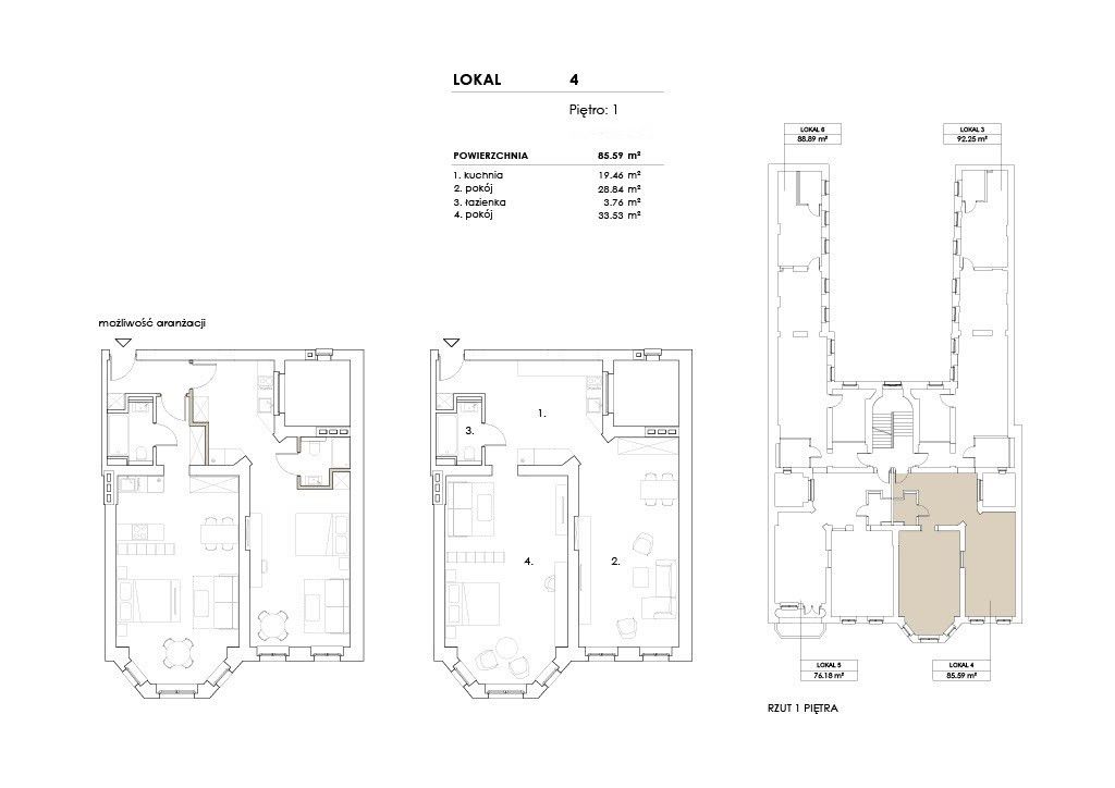 Mieszkanie 4-pokojowe Wrocław Śródmieście. Zdjęcie 6