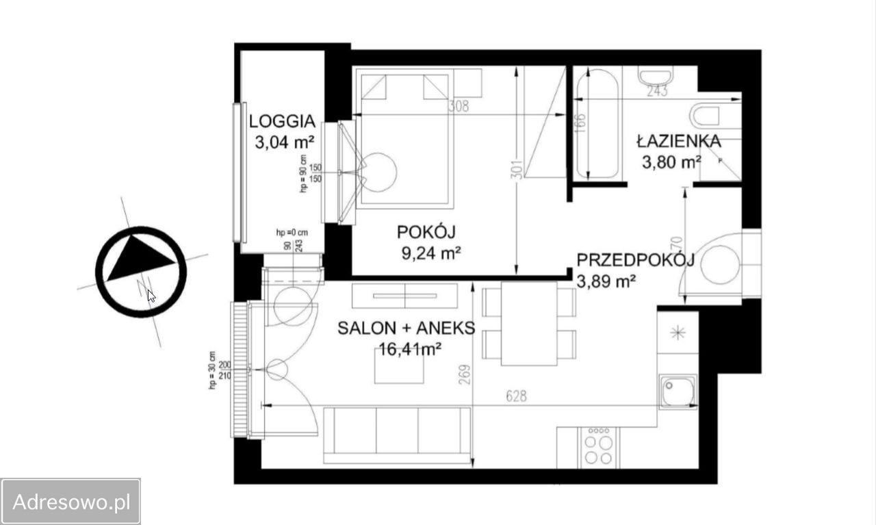 Mieszkanie 2-pokojowe Kraków Zabłocie, ul. Tadeusza Romanowicza. Zdjęcie 8