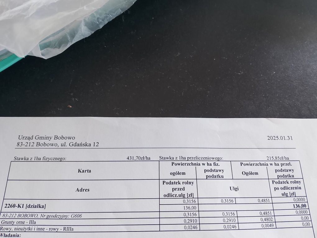 Działka rolna Bobowo. Zdjęcie 2