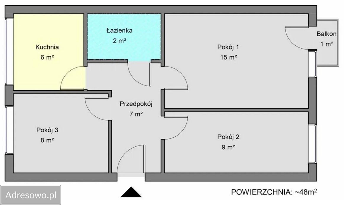 Mieszkanie 3-pokojowe Kalisz Widok , ul. Widok. Zdjęcie 9