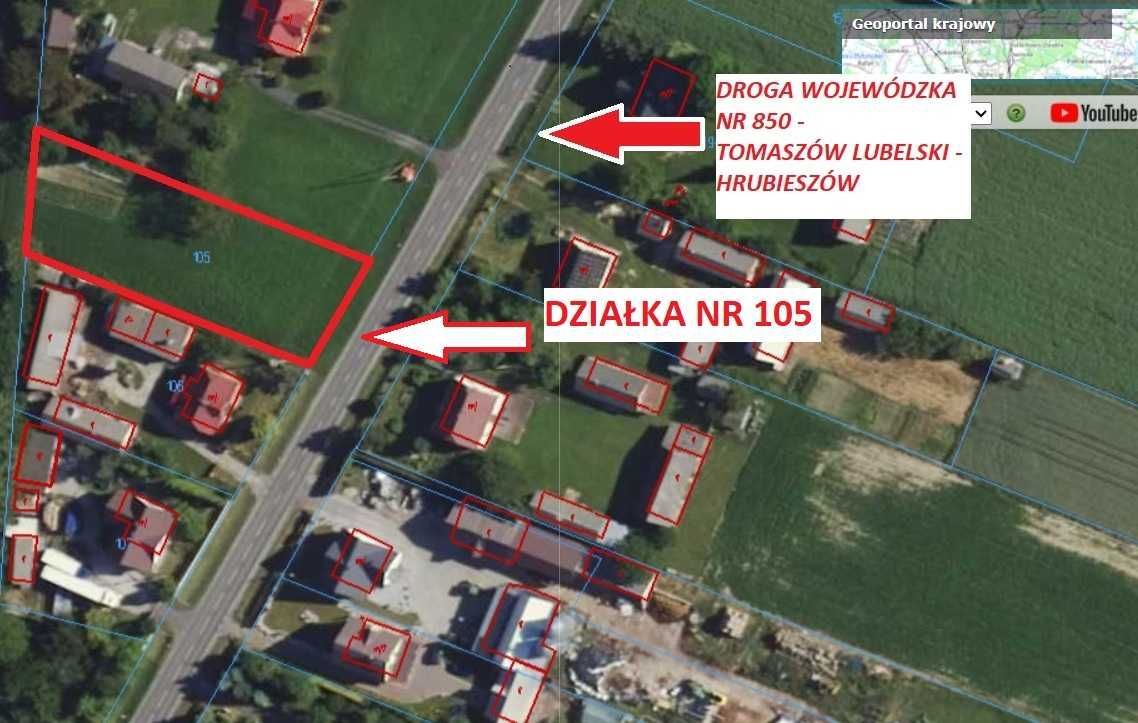 Działka budowlana Wieprzów Ordynacki