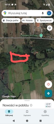 Działka rolno-budowlana Ciosny Ciosny-Parcela. Zdjęcie 1