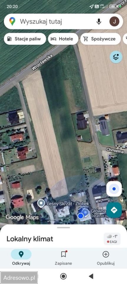 Działka budowlana Brzezia Łąka, ul. Chmielna. Zdjęcie 3