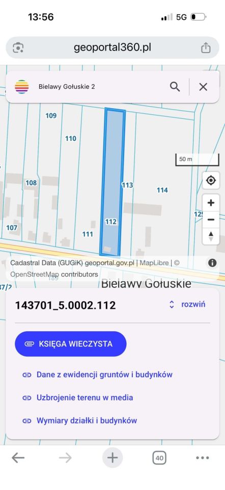 Działka budowlana Bielawy Gołuskie. Zdjęcie 5